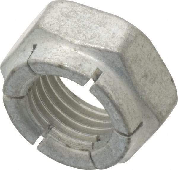 Flex-Loc - 3/8-24 UNJF Grade 2 Hex Lock Nut with Expanding Flex Top - 9/32" High, Cadmium-Plated Finish, Meets Military Specifications - Makers Industrial Supply