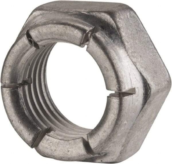 Flex-Loc - 7/16-20 UNJF Grade 2 Hex Lock Nut with Expanding Flex Top - 21/64" High, Cadmium-Plated Finish, Meets Military Specifications - Makers Industrial Supply