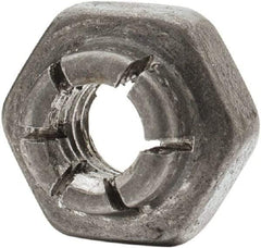 Flex-Loc - #10-24 UNJC Grade 2 Hex Lock Nut with Expanding Flex Top - 3/16" High, Cadmium-Plated Finish, Meets Military Specifications - Makers Industrial Supply