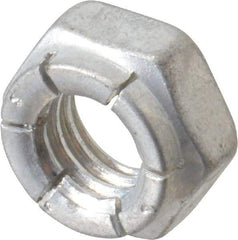 Flex-Loc - 3/8-16 UNC Grade 2 Hex Lock Nut with Expanding Flex Top - 9/32" High, Cadmium-Plated Finish, Meets Military Specifications - Makers Industrial Supply