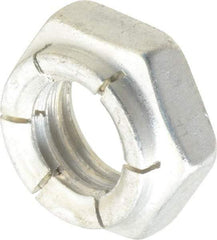 Flex-Loc - 1/2-13 UNC Grade 2 Hex Lock Nut with Expanding Flex Top - 21/64" High, Cadmium-Plated Finish, Meets Military Specifications - Makers Industrial Supply