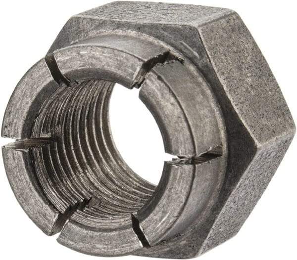 Flex-Loc - 3/8-24 UNJF 18-8 Hex Lock Nut with Expanding Flex Top - Uncoated, Meets Military Specifications - Makers Industrial Supply