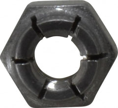 Flex-Loc - 1/4-20 UNC 18-8 Hex Lock Nut with Expanding Flex Top - 19/64" High, Uncoated, Meets Military Specifications - Makers Industrial Supply