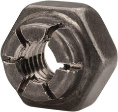 Flex-Loc - #8-32 UNJC 18-8 Hex Lock Nut with Expanding Flex Top - Uncoated, Meets Military Specifications - Makers Industrial Supply