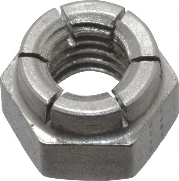 Flex-Loc - 5/16-18 UNC 18-8 Hex Lock Nut with Expanding Flex Top - Uncoated, Meets Military Specifications - Makers Industrial Supply