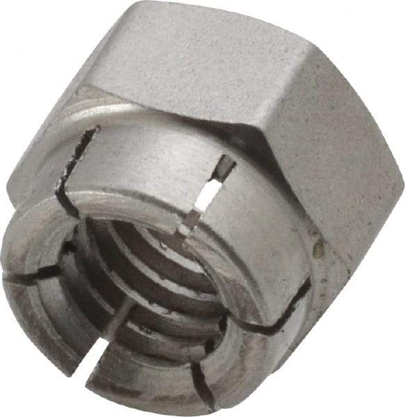 Flex-Loc - 3/8-16 UNC 18-8 Hex Lock Nut with Expanding Flex Top - Uncoated, Meets Military Specifications - Makers Industrial Supply