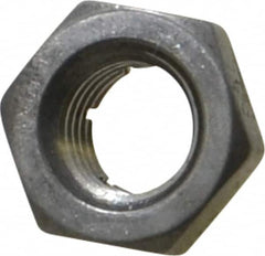 Flex-Loc - 5/16-24 UNJF 18-8 Hex Lock Nut with Expanding Flex Top - 17/64" High, Uncoated, Meets Military Specifications - Makers Industrial Supply