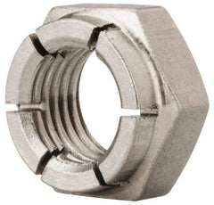 Flex-Loc - 3/8-24 UNJF 18-8 Hex Lock Nut with Expanding Flex Top - 9/32" High, Uncoated, Meets Military Specifications - Makers Industrial Supply