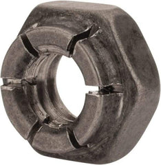 Flex-Loc - 1/4-20 UNC 18-8 Hex Lock Nut with Expanding Flex Top - 7/32" High, Uncoated, Meets Military Specifications - Makers Industrial Supply