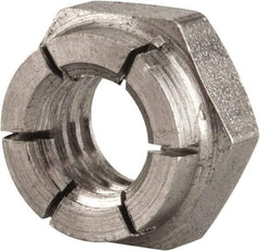 Flex-Loc - 5/16-18 UNC 18-8 Hex Lock Nut with Expanding Flex Top - 17/64" High, Uncoated, Meets Military Specifications - Makers Industrial Supply