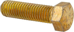 Value Collection - 9/16-12 UNC, 2" Length Under Head Hex Head Cap Screw - Fully Threaded, Grade 8 Alloy Steel, Zinc-Plated Finish, 13/16" Hex - Makers Industrial Supply