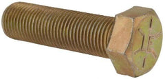 Value Collection - 9/16-18 UNF, 2" Length Under Head Hex Head Cap Screw - Fully Threaded, Grade 8 Alloy Steel, Zinc-Plated Finish, 13/16" Hex - Makers Industrial Supply