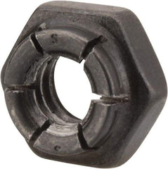 Flex-Loc - 1/4-20 UNC Grade 2 Hex Lock Nut with Expanding Flex Top - 7/32" High, Uncoated, Meets Military Specifications - Makers Industrial Supply