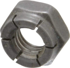 Flex-Loc - 5/16-18 UNC Grade 2 Hex Lock Nut with Expanding Flex Top - 17/64" High, Uncoated, Meets Military Specifications - Makers Industrial Supply