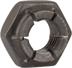 Flex-Loc - 1/4-28 UNJF Grade 2 Hex Lock Nut with Expanding Flex Top - 7/32" High, Uncoated, Meets Military Specifications - Makers Industrial Supply