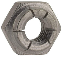 Flex-Loc - 5/16-18 UNC Grade 2 Heavy Hex Lock Nut with Expanding Flex Top - Cadmium-Plated Finish, Meets Military Specifications - Makers Industrial Supply