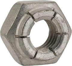 Flex-Loc - 3/8-16 UNC Grade 2 Heavy Hex Lock Nut with Expanding Flex Top - Cadmium-Plated Finish, Meets Military Specifications - Makers Industrial Supply