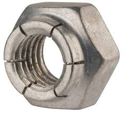 Flex-Loc - 1/2-13 UNC Grade 2 Heavy Hex Lock Nut with Expanding Flex Top - Cadmium-Plated Finish, Meets Military Specifications - Makers Industrial Supply