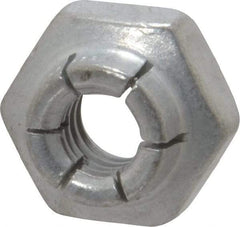 Flex-Loc - 1/4-20 UNC Grade 2 Heavy Hex Lock Nut with Expanding Flex Top - Cadmium-Plated Finish, Meets Military Specifications - Makers Industrial Supply