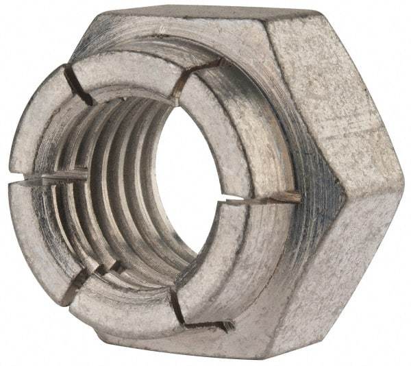 Flex-Loc - 3/4-10 UNC Grade 2 Heavy Hex Lock Nut with Expanding Flex Top - Cadmium-Plated Finish, Meets Military Specifications - Makers Industrial Supply