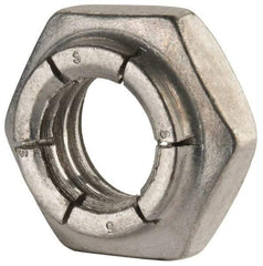 Flex-Loc - 1/2-13 UNC Grade 2 Heavy Hex Lock Nut with Expanding Flex Top - 21/64" High, Cadmium-Plated Finish, Meets Military Specifications - Makers Industrial Supply