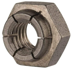 Flex-Loc - 5/16-18 UNC 18-8 Heavy Hex Lock Nut with Expanding Flex Top - Uncoated, Meets Military Specifications - Makers Industrial Supply