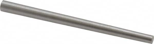 Value Collection - Size 3, 0.1566" Small End Diam, 0.219" Large End Diam, Uncoated Steel Taper Pin - Grade C-12L14, 3" OAL, 3 Pin Length - Makers Industrial Supply