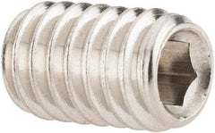 Value Collection - 5/16-18 UNC, 1/2" OAL, Cup Point Set Screw - Grade 316 Stainless Steel, 3/32" Key - Makers Industrial Supply