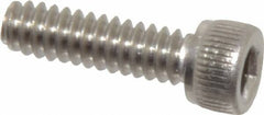 Value Collection - #6-32 UNC Hex Socket Drive, Socket Cap Screw - Grade 316 Stainless Steel, 1/2" Length Under Head - Makers Industrial Supply