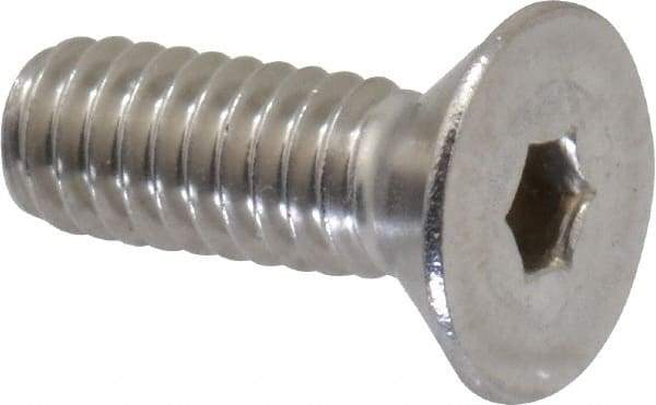 Value Collection - #8-32 UNC Hex Socket Drive, 82° Flat Screw - Grade 18-8 Stainless Steel, 1/2" OAL - Makers Industrial Supply