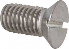 Value Collection - 1/2-13 UNC, 1" OAL Slotted Drive Machine Screw - Flat Head, Grade 18-8 Stainless Steel, Uncoated, Without Washer - Makers Industrial Supply