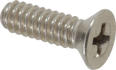 Value Collection - #10-24 UNC, 5/8" OAL Phillips Drive Machine Screw - Flat Head, Grade 18-8 Stainless Steel, Uncoated, Without Washer - Makers Industrial Supply