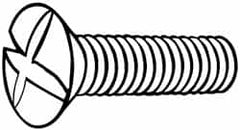 Value Collection - M5x0.80 Metric Coarse, 20mm OAL Phillips Drive Machine Screw - Oval Head, Grade 18-8 & A2 Stainless Steel, Uncoated, Without Washer - Makers Industrial Supply