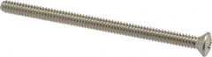 Value Collection - #10-24 UNC, 3" OAL Phillips Drive Machine Screw - Oval Head, Grade 18-8 Stainless Steel, Uncoated, Without Washer - Makers Industrial Supply