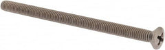 Value Collection - #10-32 UNF, 3" OAL Phillips Drive Machine Screw - Oval Head, Grade 18-8 Stainless Steel, Uncoated, Without Washer - Makers Industrial Supply