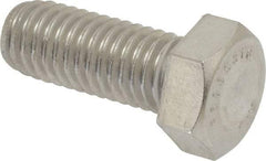 Value Collection - 1/2-13 UNC, 1-1/4" Length Under Head Hex Head Cap Screw - Grade 316 Stainless Steel, 3/4" Hex - Makers Industrial Supply