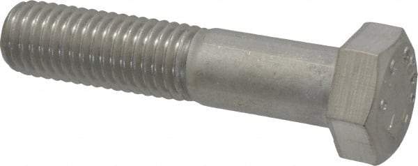 Value Collection - 1-1/2 - 6 UNC 4" Length Under Head Hex Head Cap Screw - Fully Threaded, 316 Stainless Steel, Uncoated, 1-1/2" Hex - Makers Industrial Supply