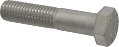 Value Collection - 1-1/2 - 6 UNC 4" Length Under Head Hex Head Cap Screw - Fully Threaded, 316 Stainless Steel, Uncoated, 1-1/2" Hex - Makers Industrial Supply