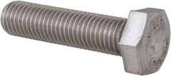 Value Collection - 5/16-24 UNF, 1-1/4" Length Under Head Hex Head Cap Screw - Grade 18-8 Stainless Steel, 1/2" Hex - Makers Industrial Supply