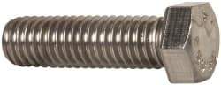 Value Collection - 7/16-14 UNC, 1-1/2" Length Under Head Hex Head Cap Screw - Grade 18-8 Stainless Steel, 5/8" Hex - Makers Industrial Supply