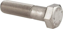 Value Collection - 1/2-20 UNF, 2" Length Under Head Hex Head Cap Screw - Grade 18-8 Stainless Steel, 3/4" Hex - Makers Industrial Supply