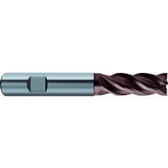 7/16x7/16x7/8x2-3/4 4Fl Carbide RF100 Diver End Mill-.0138 Chamfer-Cylindrical Shank-nano-Si - Makers Industrial Supply