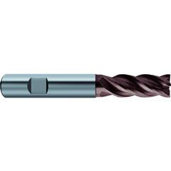 5/8x5/8x1-1/4x3-1/2 4Fl Carbide RF100 Diver End Mill-.0201 Chamfer-Weldon Shank-nano-Si - Makers Industrial Supply