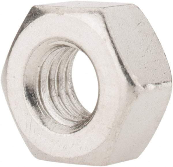 Value Collection - 3/8-16 UNC Stainless Steel Right Hand Heavy Hex Nut - 11/16" Across Flats, 23/64" High, Uncoated - Makers Industrial Supply