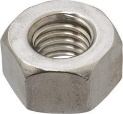 Value Collection - 1/2-13 UNC Stainless Steel Right Hand Heavy Hex Nut - 7/8" Across Flats, 31/64" High, Uncoated - Makers Industrial Supply