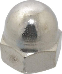 Value Collection - 1/2-13" UNC, 3/4" Width Across Flats, Uncoated, Stainless Steel Acorn Nut - 9/16" Overall Height, Grade 18-8 - Makers Industrial Supply