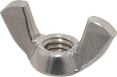 Value Collection - 5/16-18 UNC, Stainless Steel Standard Wing Nut - Grade 18-8, 1-1/4" Wing Span, 0.66" Wing Span - Makers Industrial Supply