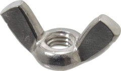 Value Collection - #10-32 UNF, Stainless Steel Standard Wing Nut - Grade 18-8, 0.91" Wing Span, 0.47" Wing Span - Makers Industrial Supply