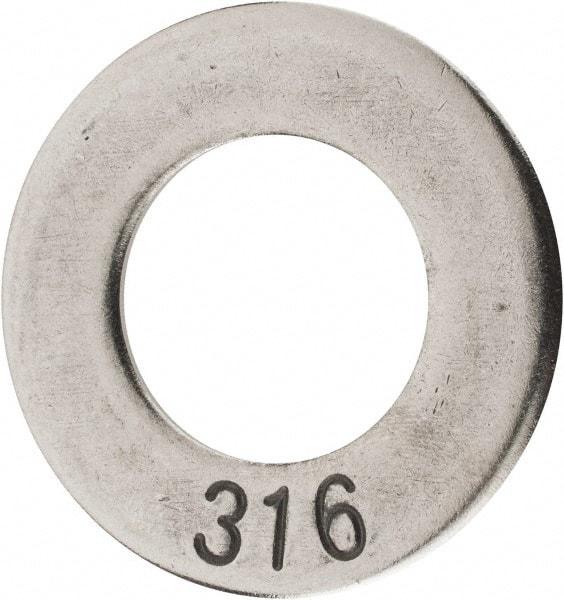 Value Collection - 1" Screw, Grade 316 Stainless Steel Standard Flat Washer - 1-1/16" ID x 1.87" OD, 1/8" Thick - Makers Industrial Supply