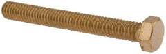 Value Collection - 3/8-16 UNC, 3" Length Under Head Hex Head Cap Screw - Brass, 9/16" Hex - Makers Industrial Supply